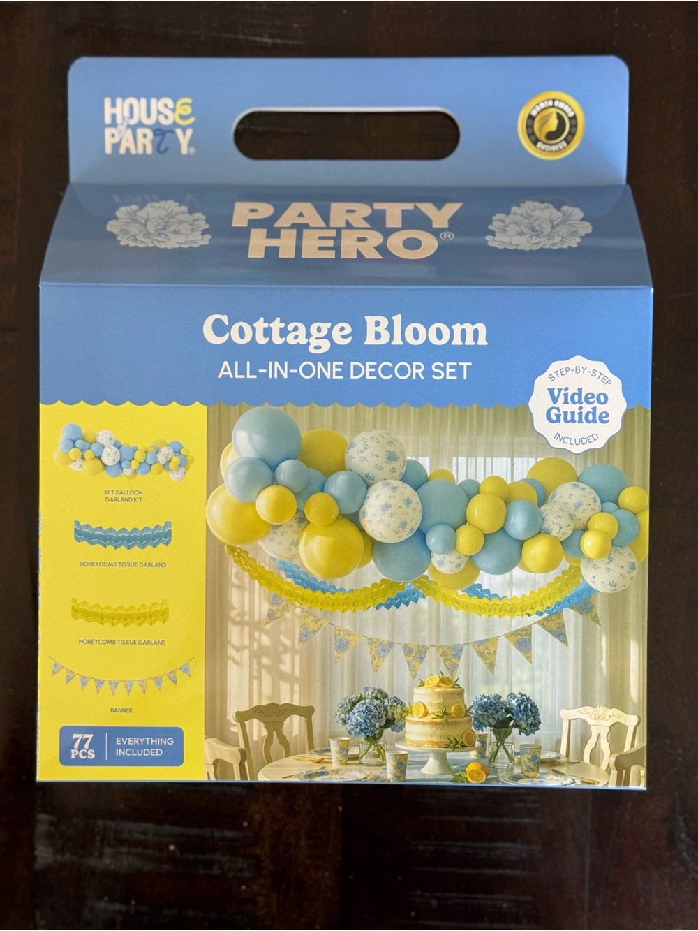 Cottage Bloom All-In-One Decor Set - Blue & Yellow